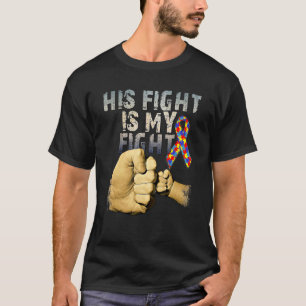 T-shirt Son Combat Est Ma Sensibilisation sur l'autisme De