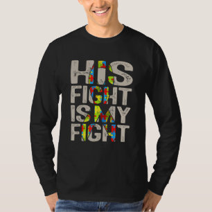 T-shirt Son Combat Est Ma Sensibilisation sur l'autisme De