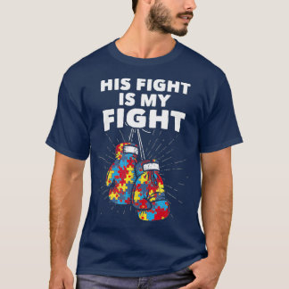 T-shirt Son Combat Est Mon Boxe De Sensibilisations sur l'