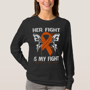 T-shirt Son combat est mon combat ADHD AWARENESS Butterfly