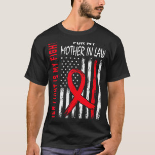 T-shirt Son combat est mon combat belle-mère maladie cardi