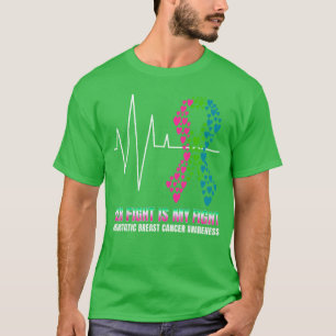 T-shirt Son combat est mon combat Cancer du sein métastati