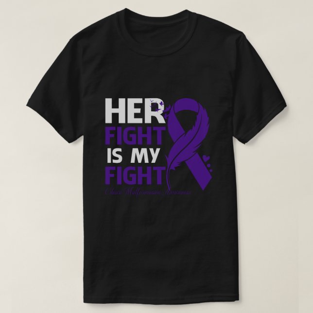 T-shirt Son Combat Est Mon Combat CHIARI MALFORMATION AVER (Design devant)