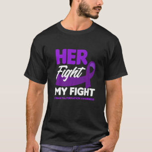 T-shirt Son Combat Est Mon Combat Chiari Malformation Awar