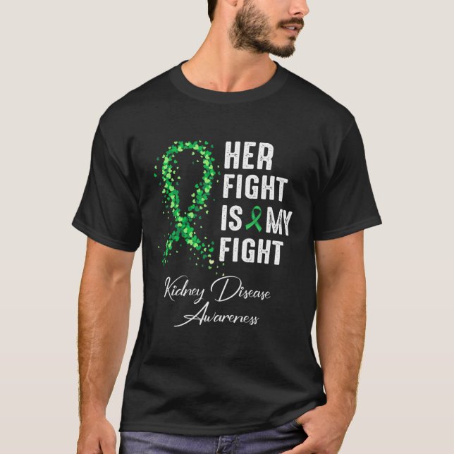 T-shirt Son Combat Est Mon Combat Conscience Des Maladies  (Devant)