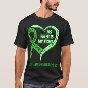 T-shirt Son combat est mon combat Conscience du cancer du
