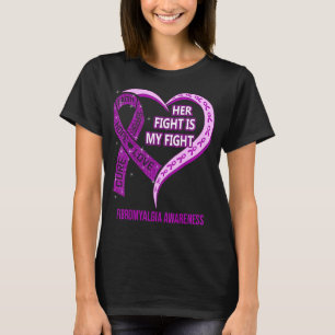 T-shirt Son combat est mon combat contre la Fibromyalgie S