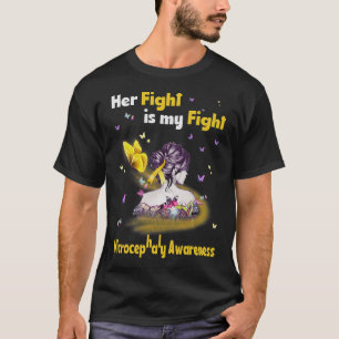 T-shirt Son combat est mon combat contre la micro-céphalie