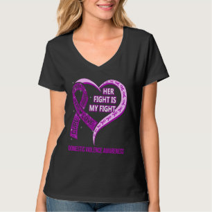 T-shirt Son Combat Est Mon Combat Contre La Violence Domes