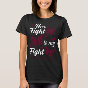 T-shirt Son Combat Est Mon Combat Contre L'Anémie Cellulai