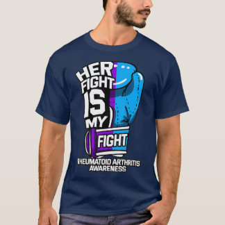 T-shirt Son combat est mon combat contre l'arthrite rhumat