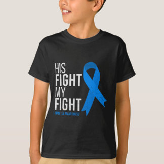 T-shirt Son combat est mon combat contre le diabète T1d