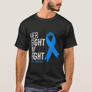 T-shirt Son combat est mon combat contre le diabète T1d