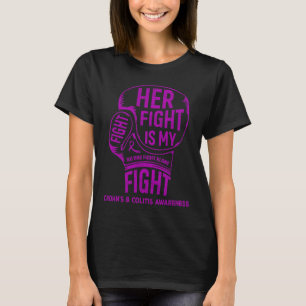 T-shirt Son combat est mon combat Crohn et la conscience d