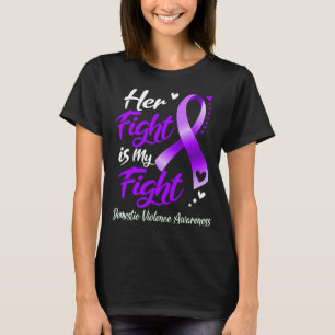 T-shirt Son combat est mon combat de la sensibilisation à
