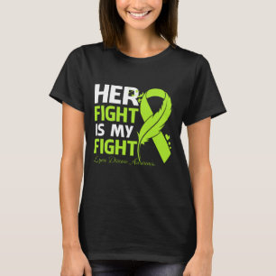 T-shirt Son combat est mon combat de lutte LYME MALADIE SE