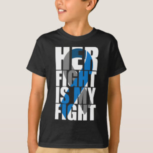 T-shirt Son combat est mon combat Diabète