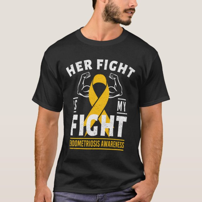 T-shirt Son Combat Est Mon Combat Endometriose Sensibilisa (Devant)