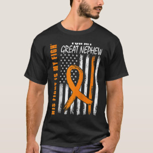 T-shirt Son combat est mon combat Grand Nephew Leukemia Aw