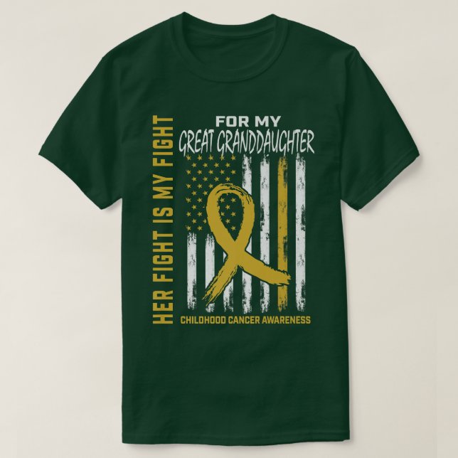 T-shirt Son Combat Est Mon Combat Grande Petite-Fille Chil (Design devant)
