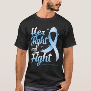 T-shirt Son combat est mon combat GRAVES MALADIE SENSIBILI