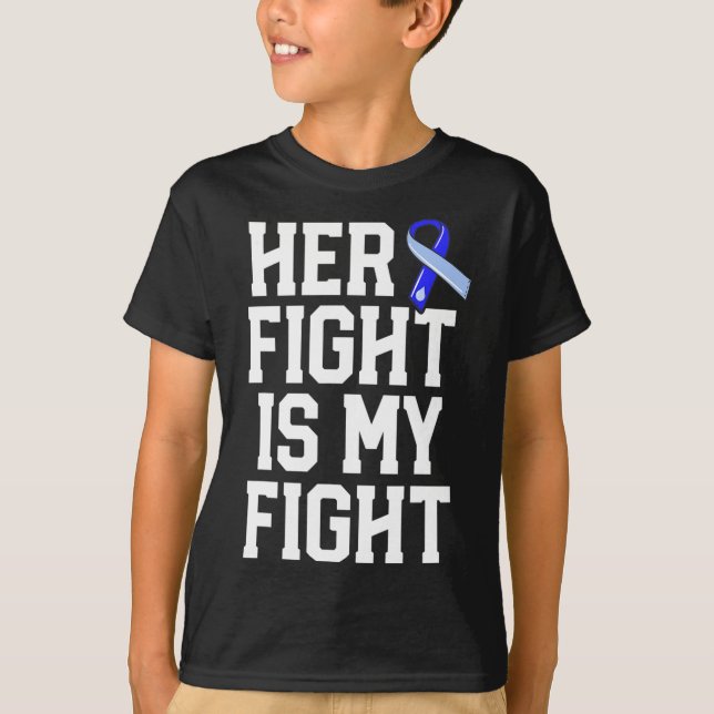 T-shirt Son combat est mon combat Hydrocéphalie Sensibilis (Devant)