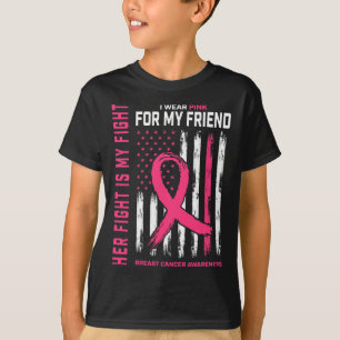 T-shirt Son Combat Est Mon Combat Je Porte Pink Friend Bre