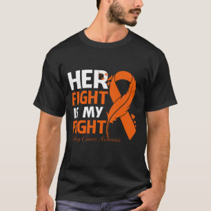 T-shirt Son combat est mon combat KIDNEY CANCER connaissan