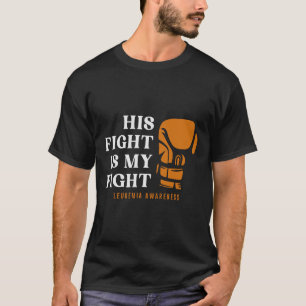T-shirt Son combat est mon combat Leucémie Leucémie Accord