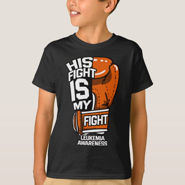 T-shirt Son Combat Est Mon Combat Leucémie Sensibilisation (Devant)