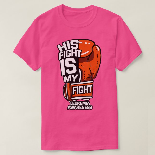 T-shirt Son Combat Est Mon Combat Leucémie Sensibilisation (Design devant)