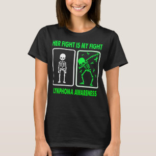 T-shirt Son combat est mon combat LYMPHOMA connaissance