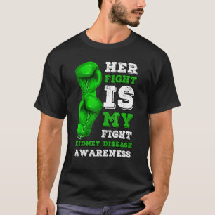 T-shirt Son Combat Est Mon Combat Maladie Du Rein Dialyse 