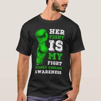 T-shirt Son Combat Est Mon Combat Maladie Du Rein Dialyse 