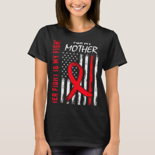 T-shirt Son combat est mon combat Mère Maman Maladie Cardi