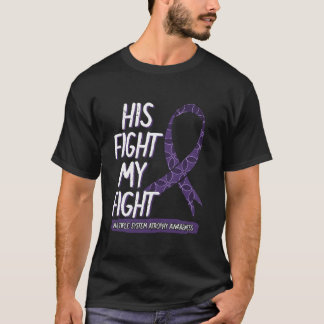 T-shirt Son combat est mon combat multi système Atrophy MS