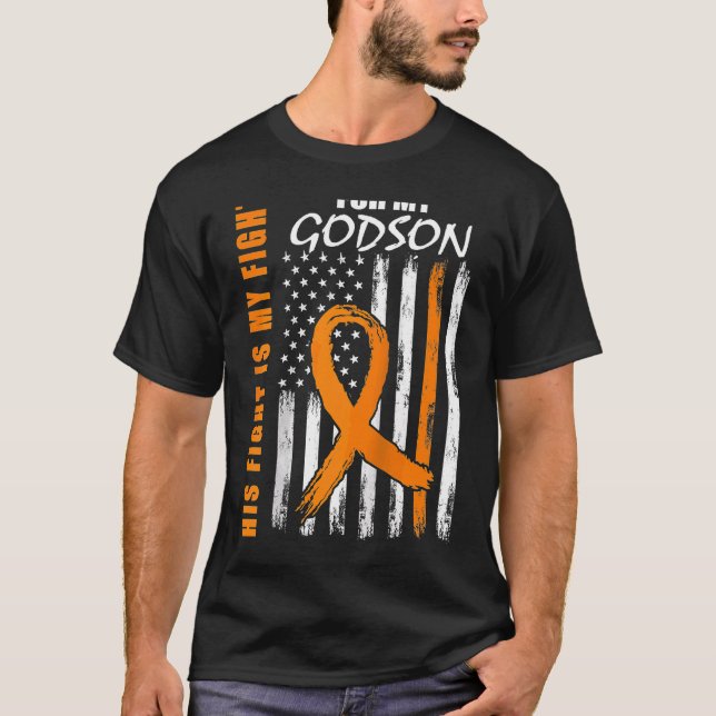T-shirt Son combat est mon combat Parrain Sensibilisation  (Devant)