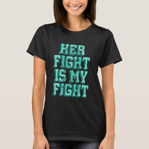 T-shirt Son Combat Est Mon Combat Pcos Polycystique Oveur