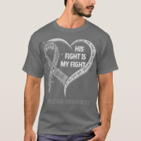 Son combat est mon combat Ribbon Heart Dyslexia Aw