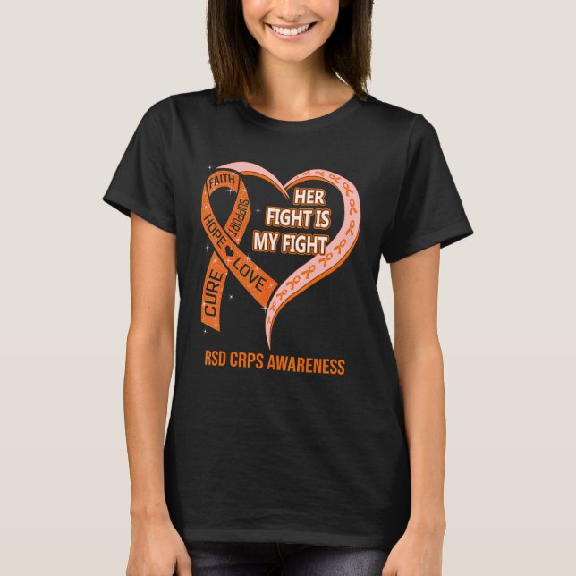 T-shirt Son combat est mon combat RSD Sensibilisation RSD  (Devant)