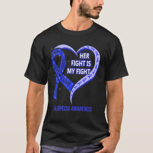 T-shirt Son combat est mon combat Ruban de sensibilisation