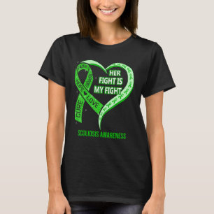 T-shirt Son combat est mon combat Ruban de sensibilisation