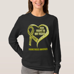 T-shirt Son combat est mon combat Ruban de sensibilisation