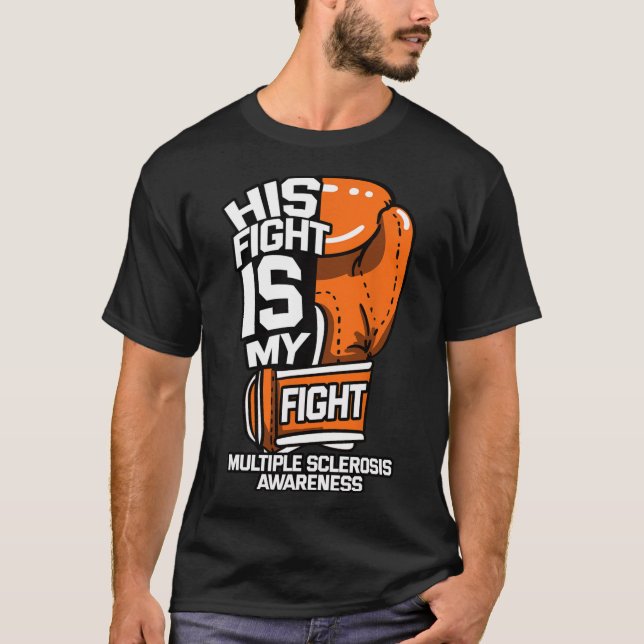 T-shirt Son Combat Est Mon Combat Sclérose Multiples Autoi (Devant)