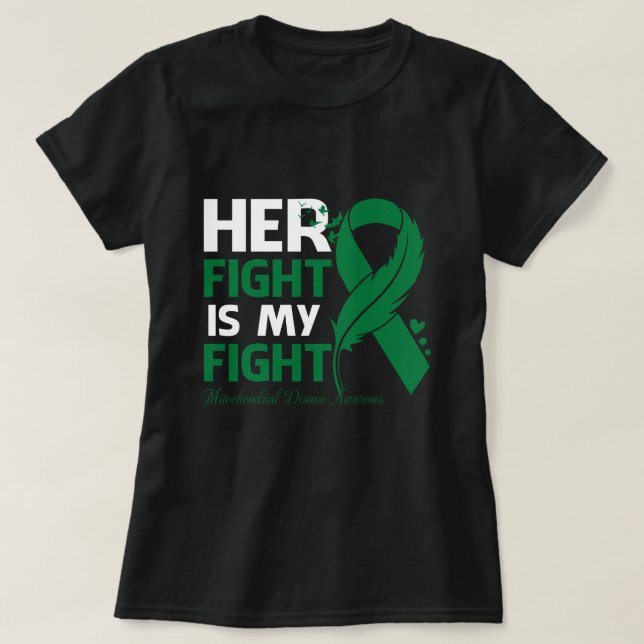 T-shirt Son combat est mon combat SENSIBILISATION AUX MALA (Design devant)