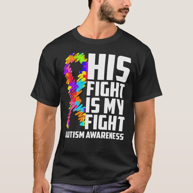 T-shirt Son Combat Est Mon Combat Sensibilisation sur l'au (Devant)