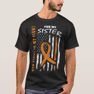 T-shirt Son Combat Est Mon Combat Soeur Leucémie Sensibili