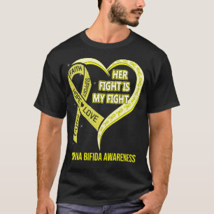 T-shirt Son combat est mon combat Spina Bifida Sensibilisa