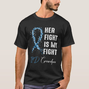 T-shirt Son Combat Est Mon Combat T1d Grand-père Diabète d