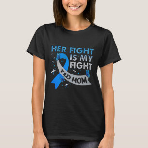 T-shirt Son combat est mon combat T1d Maman Type 1 Diabète